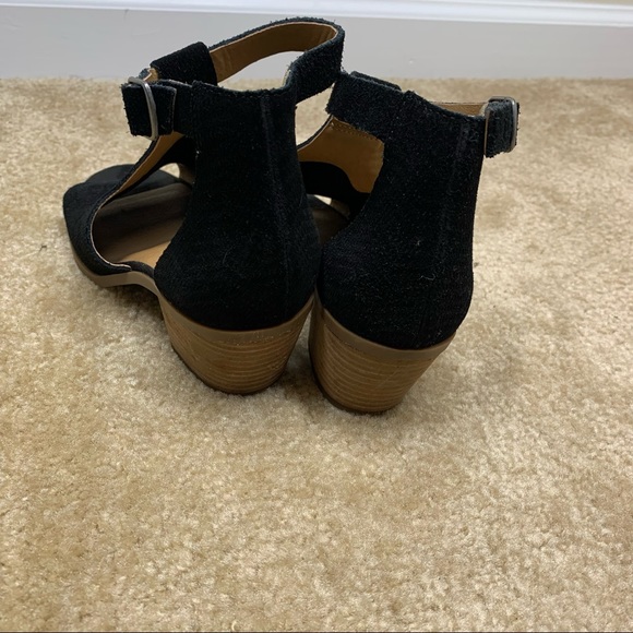 NWOB Luck Brand PeepToe Black Baxley Bootie 7.5 - Picture 4 of 8